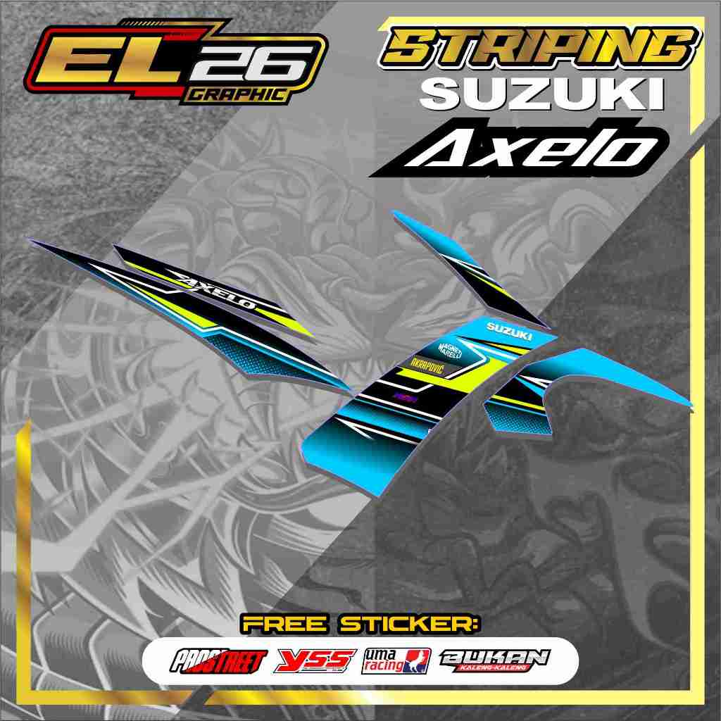 233 สติ๊กเกอร์ STRIPING SUZUKI AXELO - สติ๊กเกอร์ SUZUKI AXLO MOTIF RACING