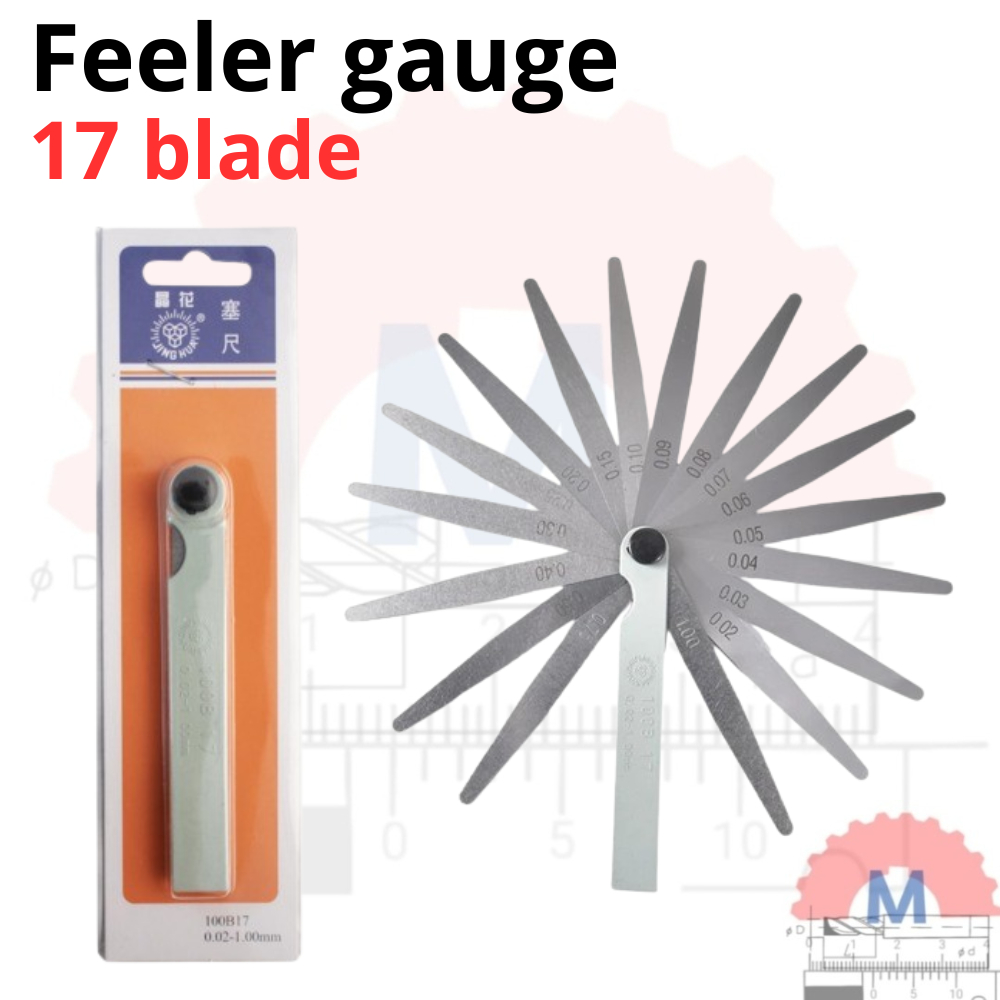 Fuller Gauge 17 blade gap เครื่องมือวัด Filer gauge 0.02-1mm