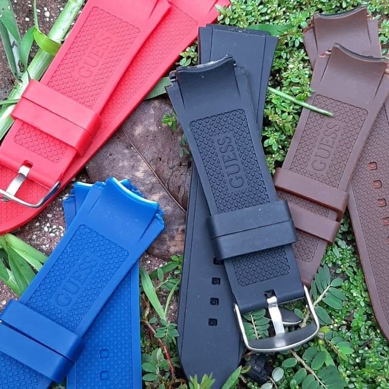 GUESS RUBBER WATCH STRAP 22MM ฟรีปากกา REMOVER STRAP 22MM