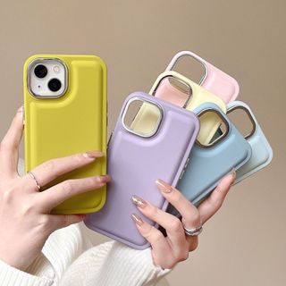 New! Case Macaroon Silver Plating Candy Colorful Puffer Shockproof Airbag Compatible For Iphone X Xs Xr 11 12 13 14 15 16  17 17air Pro Plus Promax RCI481