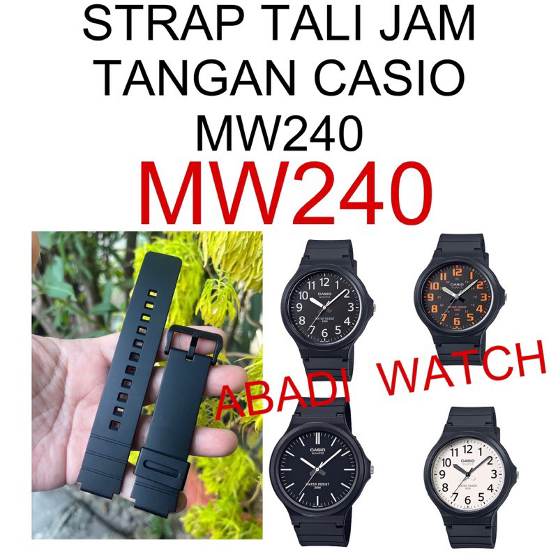 CASIO MW-240 MW240 MW 240 original WATCH STRAP ใส่และสามารถติดตั้งได้