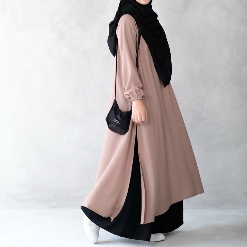 Noura dress / lesti abaya / gamis วัยรุ่นล่าสุด / viral เดรสธรรมดา เสื้อคลุมยาว ราคา ถูกที่สุด ดีลบีเคเค