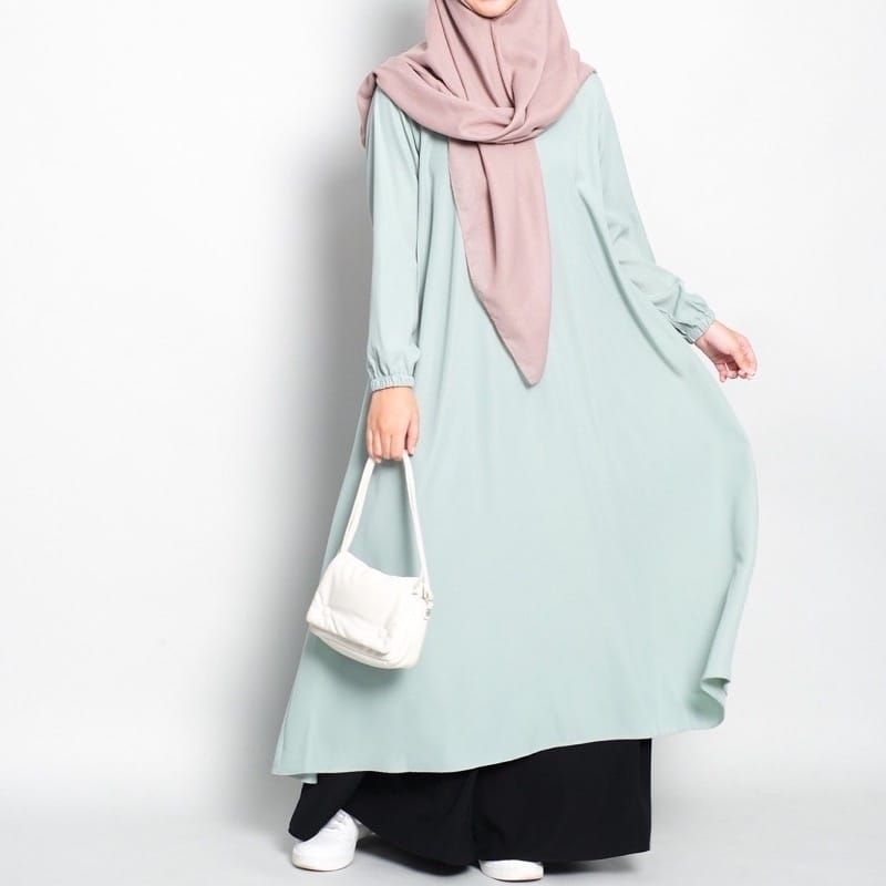 Noura dress / lesti abaya / gamis วัยรุ่นล่าสุด / viral เดรสธรรมดา เสื้อคลุมยาว ราคา ถูกที่สุด ดีลบีเคเค แกลเลอรีภาพที่ 7