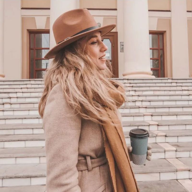 Laken Vintage Classic Jazz Hat หมวกปานามา Fedora สําหรับผู้ชายและผู้หญิง