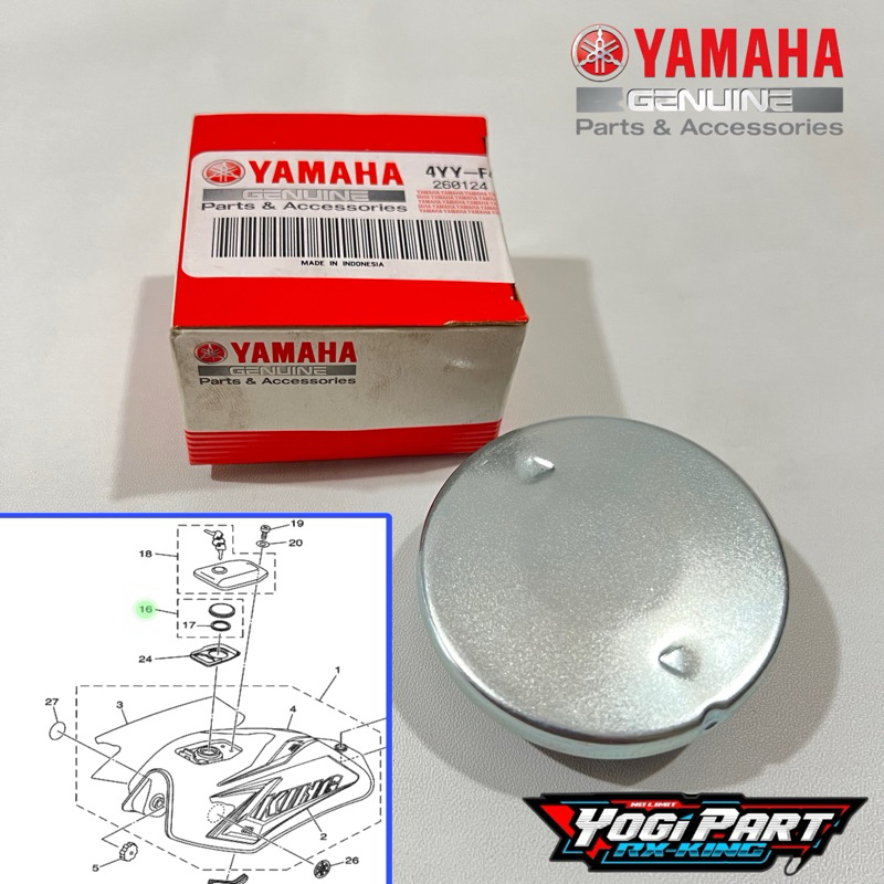 MIO J JUPITER Z RXKING RX KING VEGA F1ZR ORIGINAL GASTOLINE TANK CAP 4YY-F4610-00