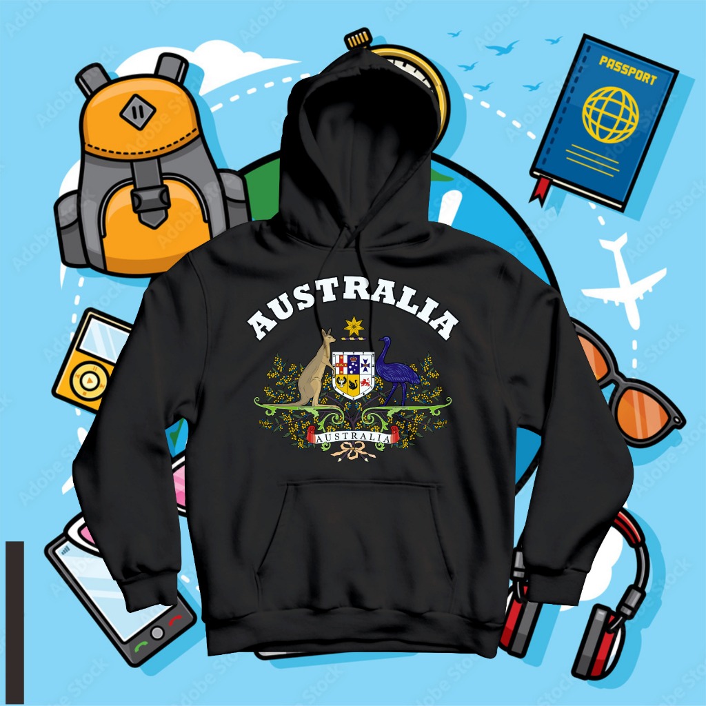 JACKET - HOODIE BY AUSTRALIA SYDNEY - JUMPER HOODIE SUVENIR SYDNEY AUSTRALIA BATCH 6