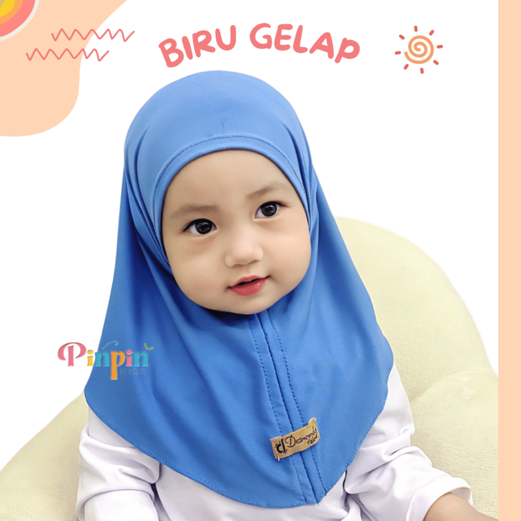 Pinpin Kids - MAURIN ทารกแรกเกิดฮิญาบ / ฮิญาบเด็ก / ผ้าคลุมผมเด็กผู้หญิง อายุ 0-1 ปี