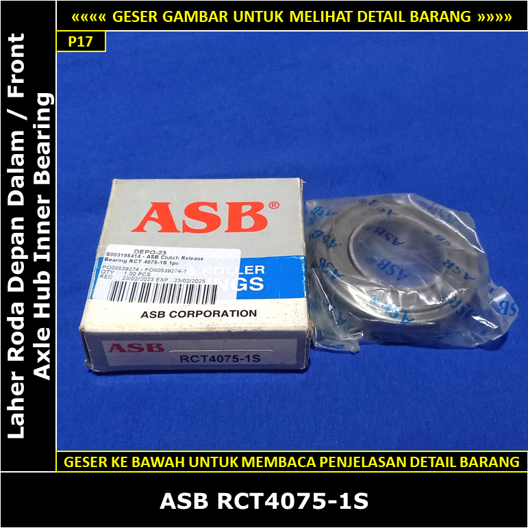 ปล่อยแบริ่ง Deklaher คลัทช์ Datsun Pick Up GN 620 1500 cc J15 1971-1979 ASB RCT4075-1S Deklaher / Dr