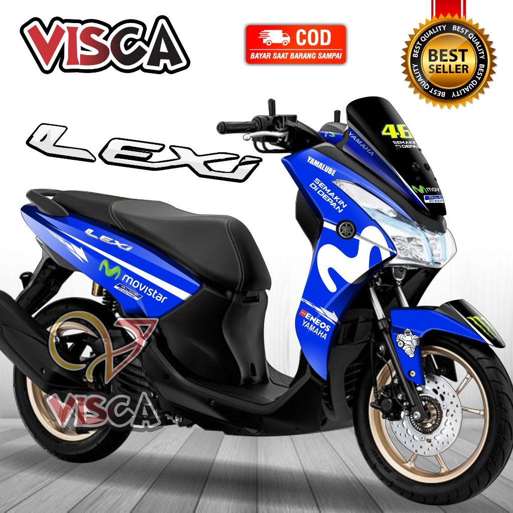 Lexi 125 Full Body Decal / Lexi 125 Variation Striping / Lexi 125 Fullbody Decal สติกเกอร์ Movistar 