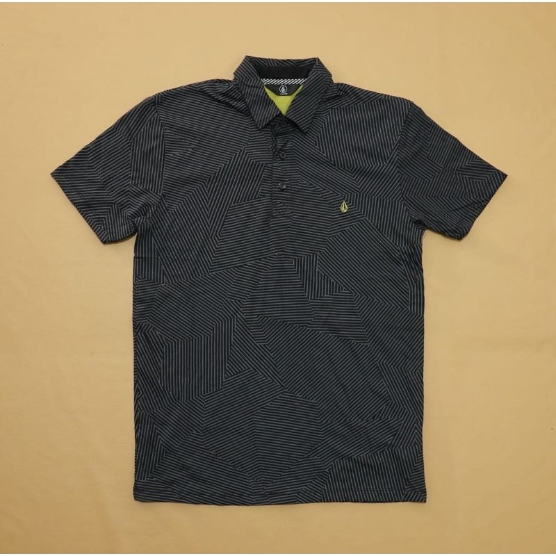 เสื้อยืดคอปก Volcom LF BLK POLO ของแท้ 100% MINUS TAG