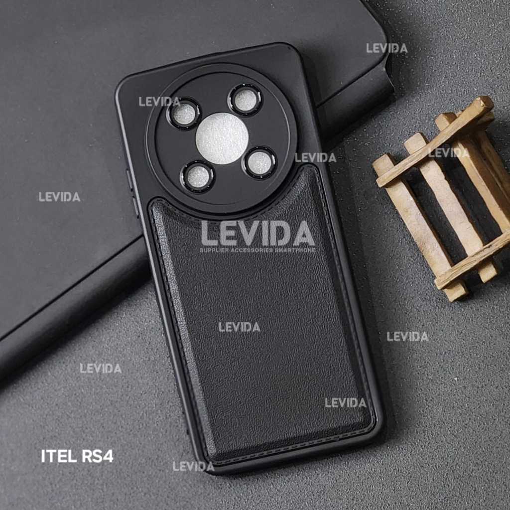 เคส Itel RS4 Pro Leather สีดํา Itel RS4