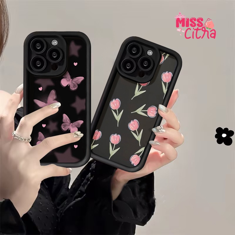 SS925 BUTTERFLY & FLOWERS MOTIF SOFTCASE สําหรับ INFINIX SMART 5 6 6+ 7 8 ร้อน 9 10 11 12 12i 30i 40