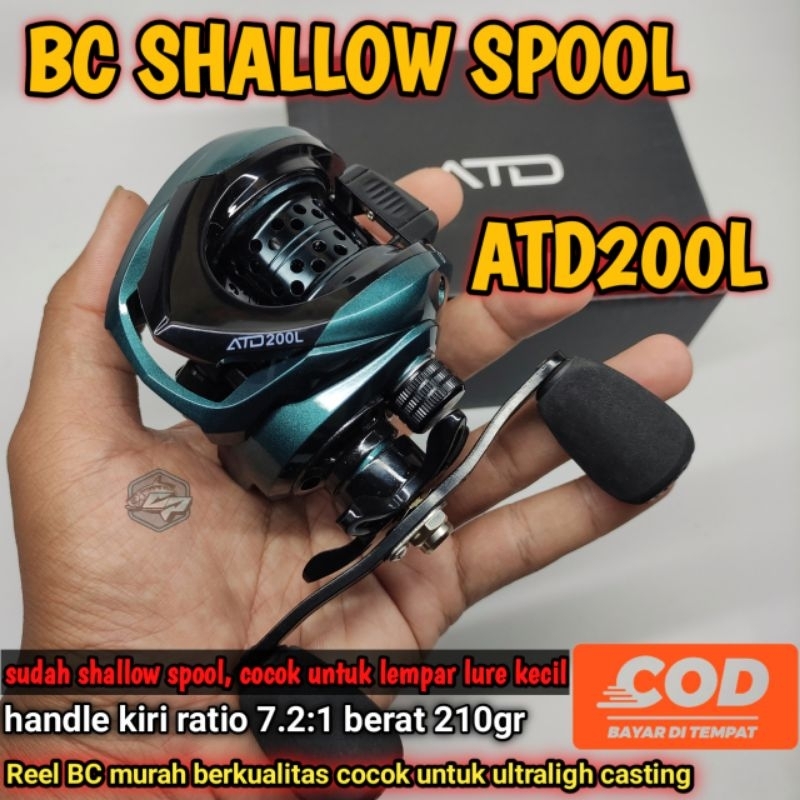 BC SHALLOM SPOOL ATD200L REEL / BC REEL สําหรับ SMALL LURE / BC BFS REEL