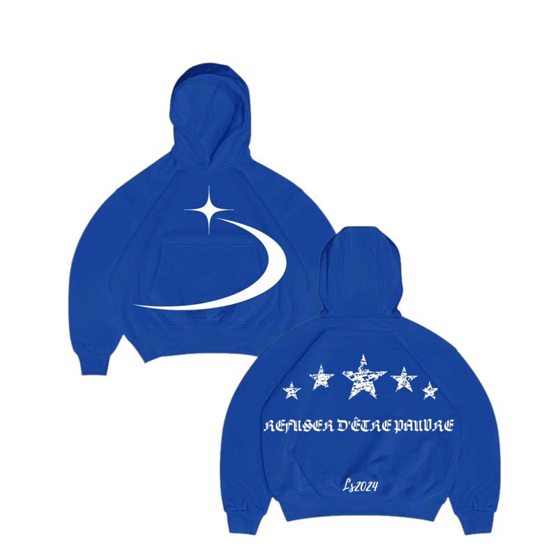 LS LS LS LS LS LS LS | เสื้อฮู้ด BOXY ขนาดใหญ่ 300gsm | ไฟ