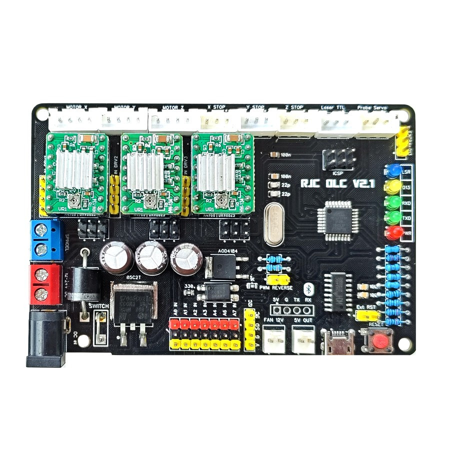 RJC DLC V2.1 CNC GBRL Controller สําหรับ CNC Router เลเซอร์ตัดแกะสลัก CNC 3018 Gerber