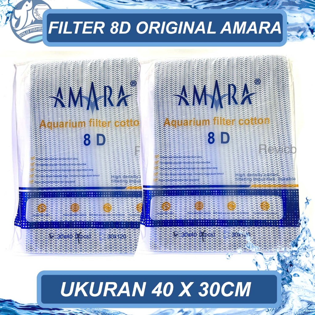 AMARA 8D Foam Filter Cotton (8 ชั้น) Aquarium Sponge Filter Cotton Super Premium Washable