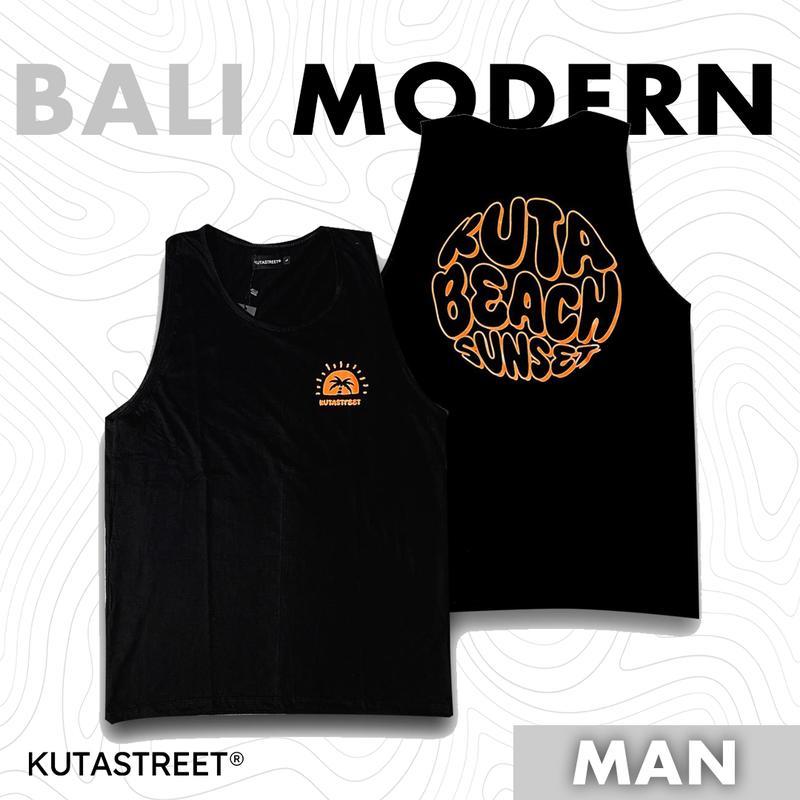 เสื้อยืด Doplang KUTA BEACH SUNSET สีดํา | เสื้อยืด Doplang | โดปังบาหลี | ของที่ระลึกเสื้อยืดบาหลี|