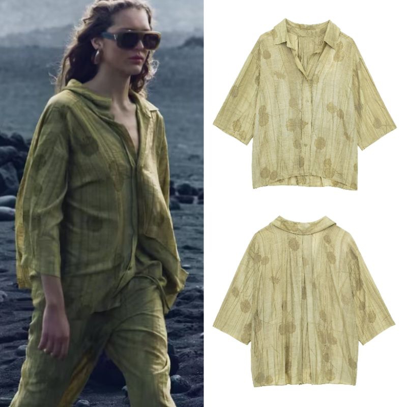 เสื้อพักผ่อนสีเขียว 75367 (TS)