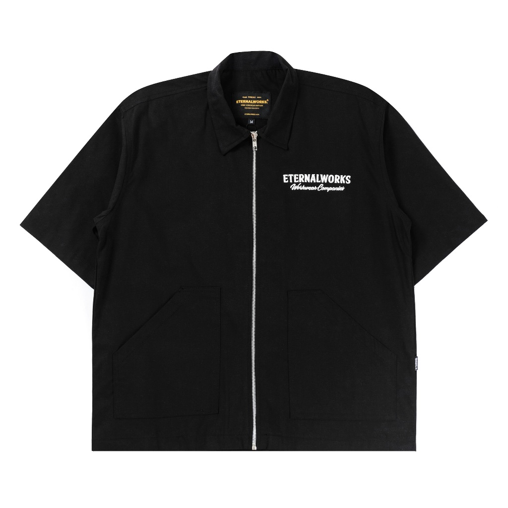 ETERNALWORKS - Homeland Black Zipper Workshirt