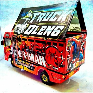 PROMO MURAH MINIATUR TRUK OLENG BISA BELOK LAMPU KELIP DAN TERPAL MAINAN EDUKASI MAINAN VIRAL HOREG BREWOG
