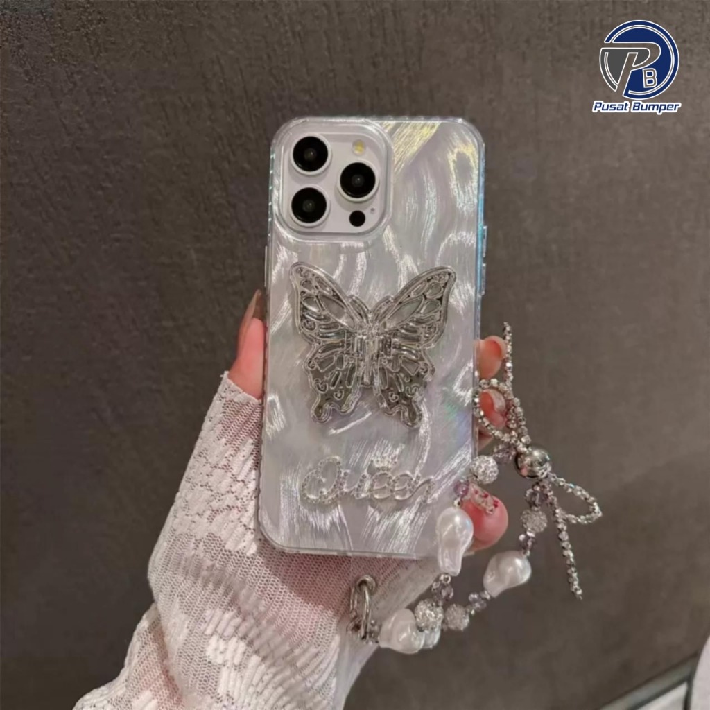 GC176 Queen Butterfly Clarity Swirl โฮโลแกรม Hardcase ปลอก Hp สําหรับ Oppo A3s A1k A5s A7 A12 F9 A15