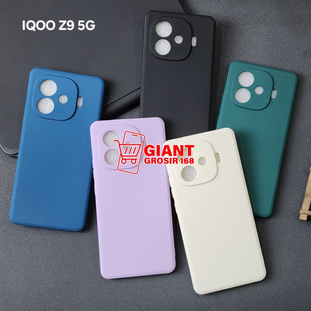 Iqoo Z9 5G Macaron Square Softcase Candy Macaron / Case Square Edge Iqoo Z9 5G