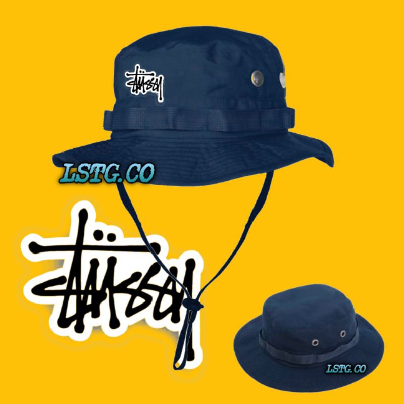 Stussy Jungle Hat/Mountain Hat Casual Outdoor Adventure Hiking Hat/Jungle Hat Men Women Fashion