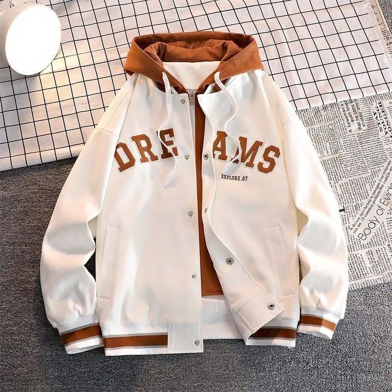 Dream เสื้อแจ็คเก็ตเบสบอล Varsity เกาหลีเท่อินเทรนด์ Unisex