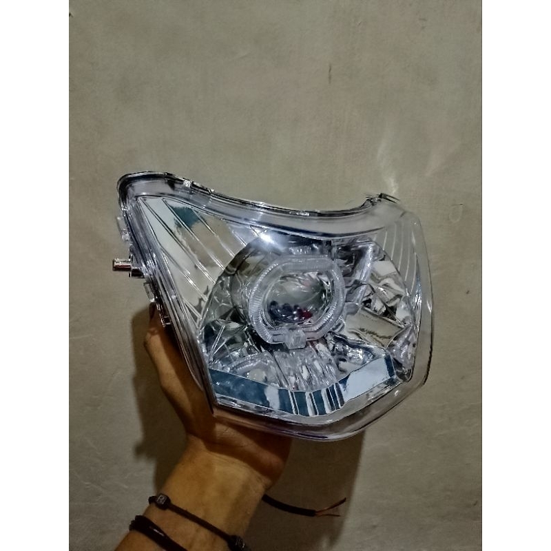 ไฟหน้า Reflector ไฟหน้า Supra Fit New Plus Bild Ala Ala Ala Ala Ala 2.5 นิ้ว พร้อมใช้งาน