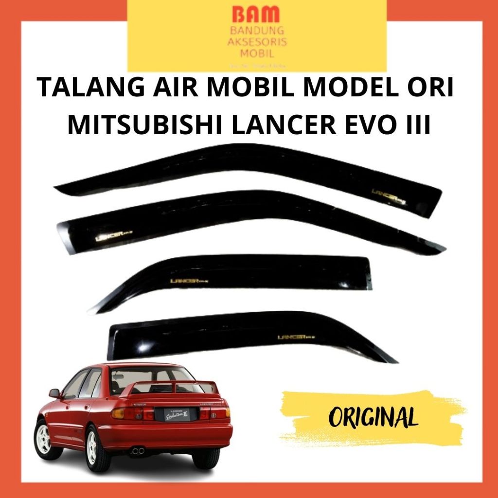 รางน้ําติดรถยนต์ Mitsubishi Lancer EVO 3 ดั้งเดิม