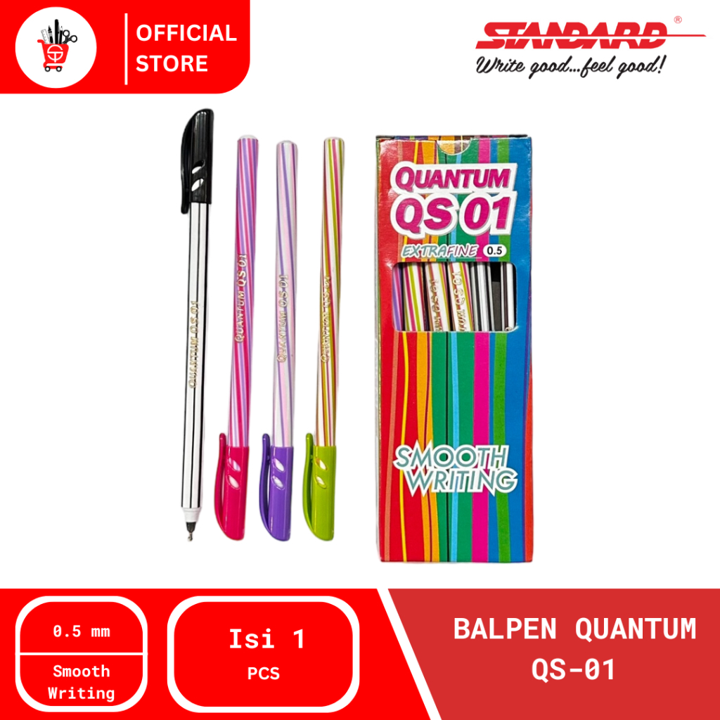 ปากกาลูกลื่น | ปากกา ปากกา | Quantum QS-01 Balpen (12 ชิ้น)