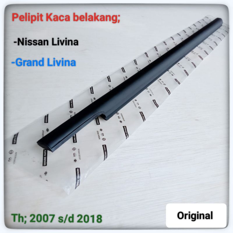 Livina 2007 2018 ตะเข็บหน้าต่างด้านหลัง Grand Livina Weather Strip Nissan Livina Original