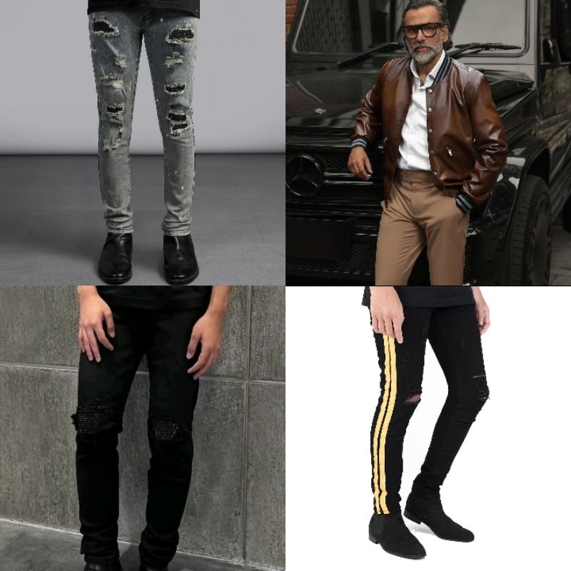 KEMEJA Rucas Heritage Washed Crystal Jeans | ช่างตัดเสื้อ หนังสีน้ําตาลไล่ระดับ | กางเกงยีนส์คริสตัล