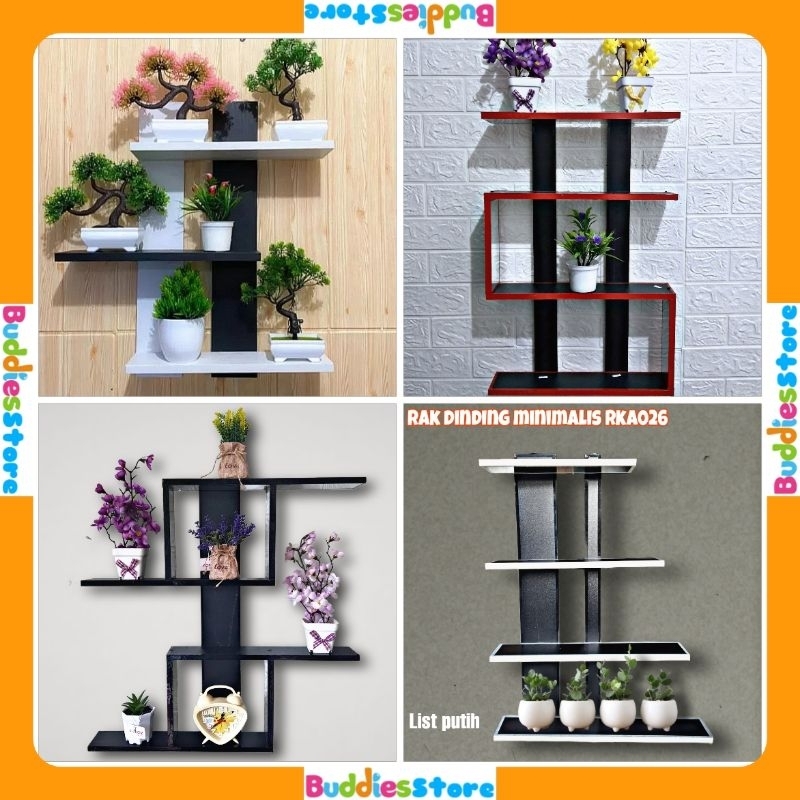 MINIMALIST WALL SHELVES - MULTIPURPOSE WOODEN DISPLAY SHELVES