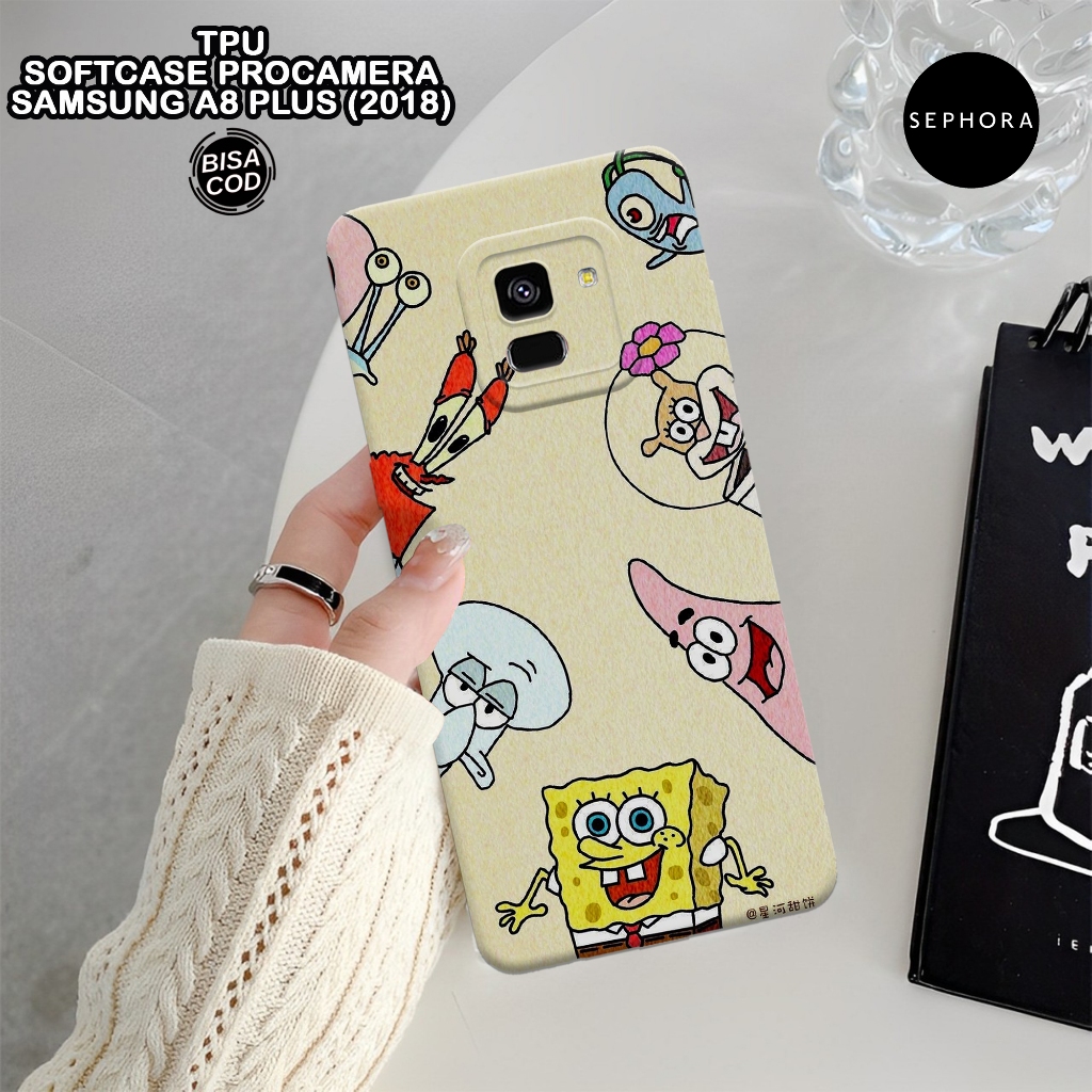 HP Softcase Samsung A8 Plus 2018 - เคสแฟชั่นการ์ตูน - เคส Samsung A8 Plus 2018 - เคส Pro - เคส Samsu