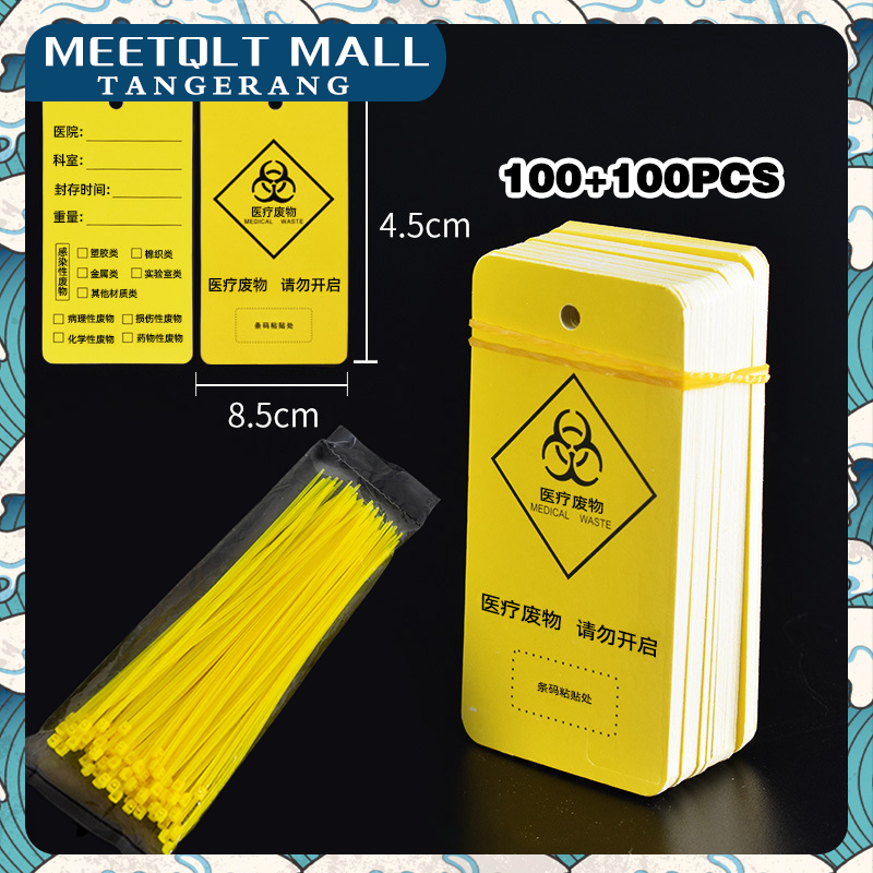 Medical Bag Cable Ties - Biohazard Bag Cable Ties - Medical Waste Plastic Bag Ties