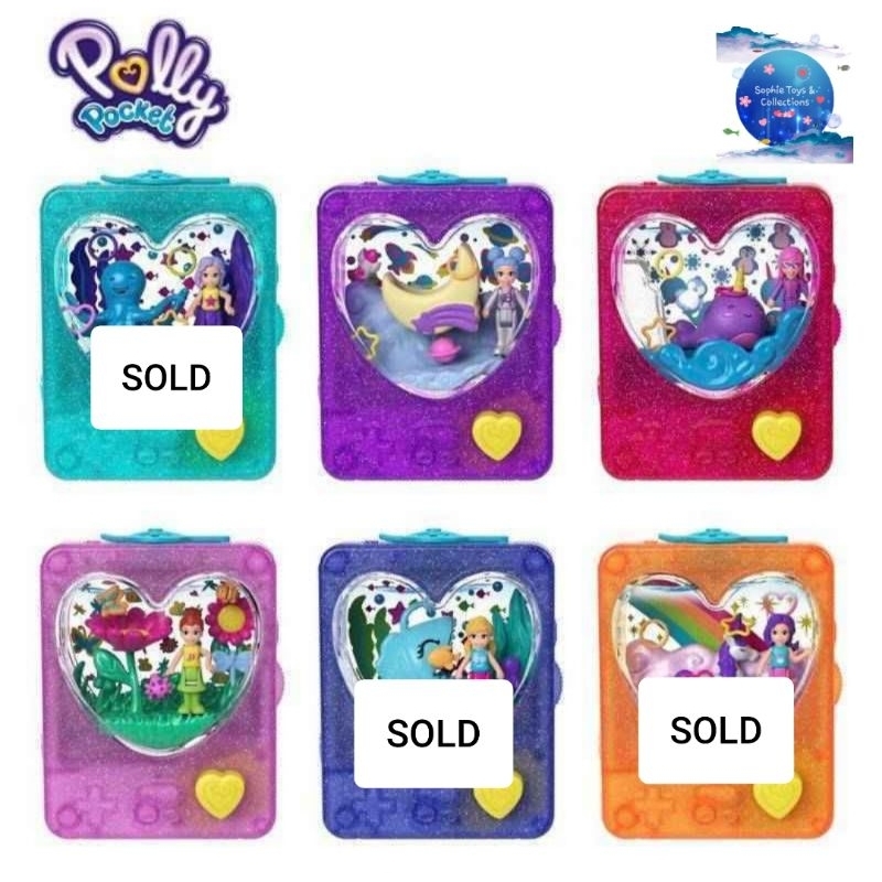 Mattel Polly Pocket Tiny Game - ของเล่นคอลเลกชันสําหรับเด็กผู้หญิง