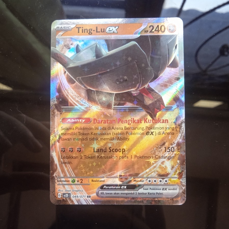 Ting-Lu EX RR 049/071 SV2D Pokemon TCG อินโดนีเซีย Trading การ์ดเกม