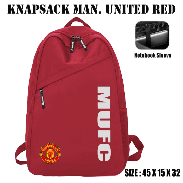 MANCHESTER UNITED SCHOOL BAG - MANCHESTER BACKPACK - MANCHESTER UNITED BACKPACK - MU BAG - BAG