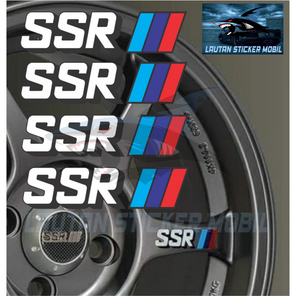 สติ๊กเกอร์ตัด ขอบรถ SSR สติ๊กเกอร์ volk รถ