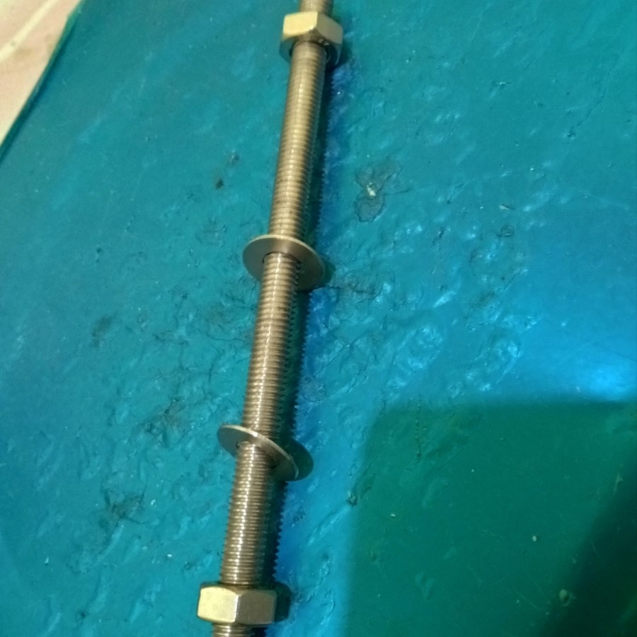 เพลาเกลียว/สลักเกลียวเกลียวยาว Ss M10X180 พิทช์ 1.50 ยาว 180 ซม. สแตนเลส sus 304