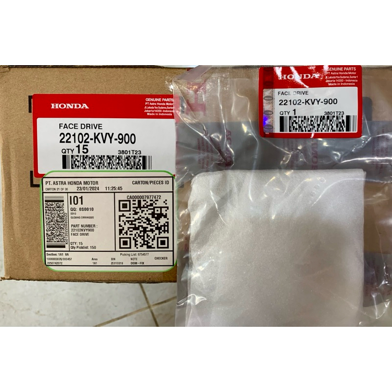 Face Drive – BeAT คาร์บูเรเตอร์ & Spacy, Original Honda AHM, 22102-KVY-900