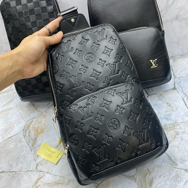 Lv Avenue Graphite Sling bag/Mens Bodybag LV