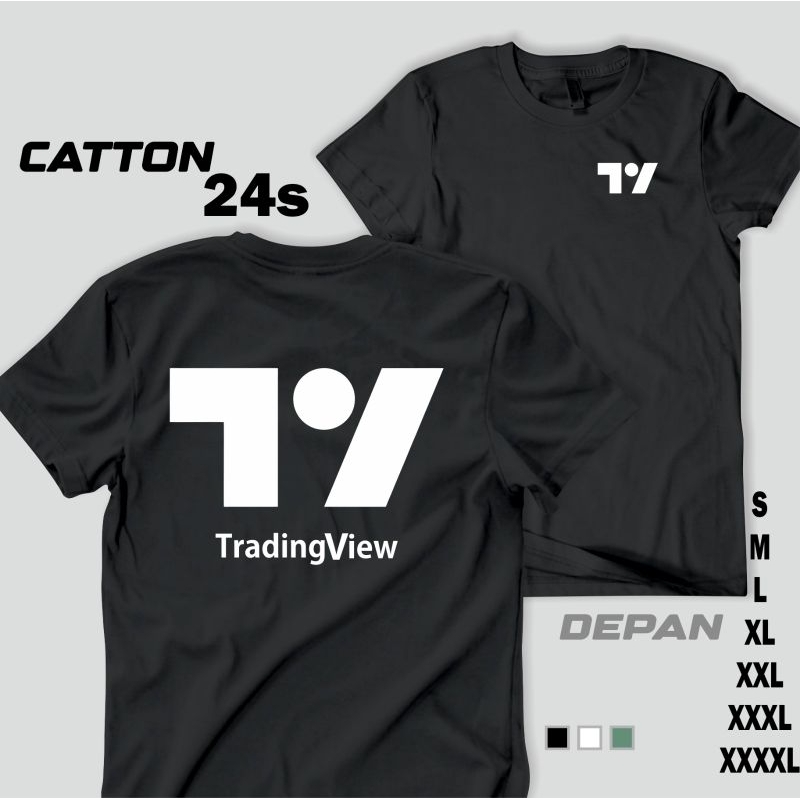 เสื้อยืด Tradingview / เสื้อยืด Trader / เสื้อยืด Crypto / Cotton 24s Kenito