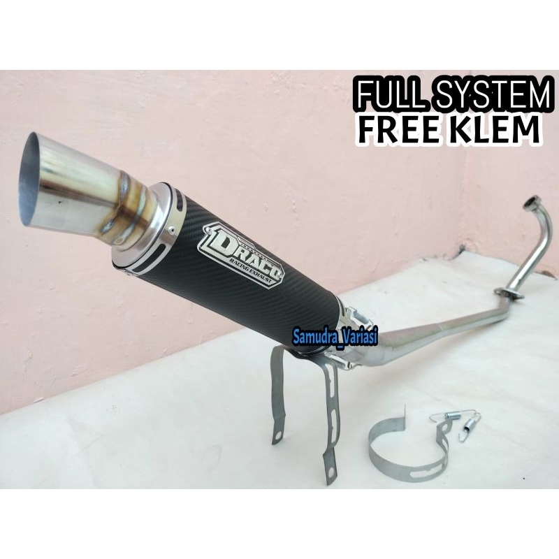 แข่ง DRACO EXHAUST สําหรับ JUPITER MX OLD 135 MOTORCYCLES, JUPITER MX 135 NEW, MX KING 150, SATRIA F