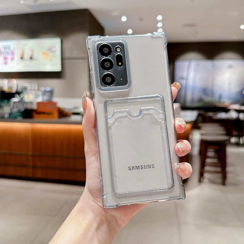 Slot Card Softcase Samsung Note 20 20Ultra 10 + 9 8 M54 M34 M53 M31 M30 M21 M14 J6 + J2 Prime Soft C