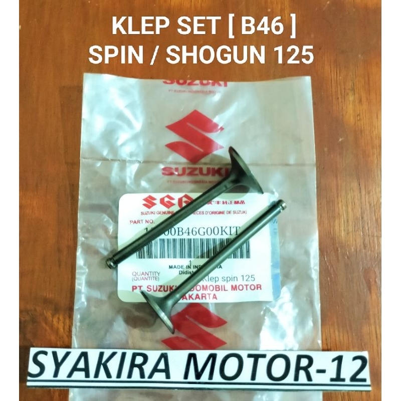 ชุดวาล์ว [ B46 ] SPIN 125 SKYWAVE SKYDRIVE SHOGUN 125 SP NEW NR RR AXLO SMASH TITAN HAYATE วาล์วคุณภาพสูง UMBRELLA