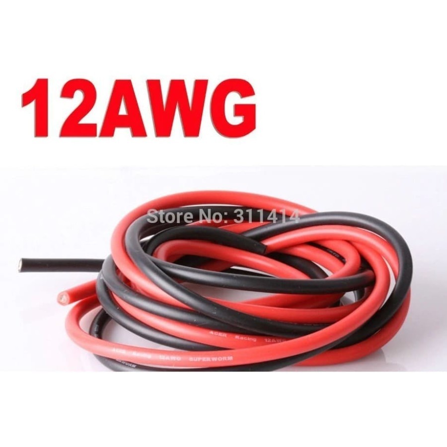 สาย สายซิลิโคน 12AWG 12 awg