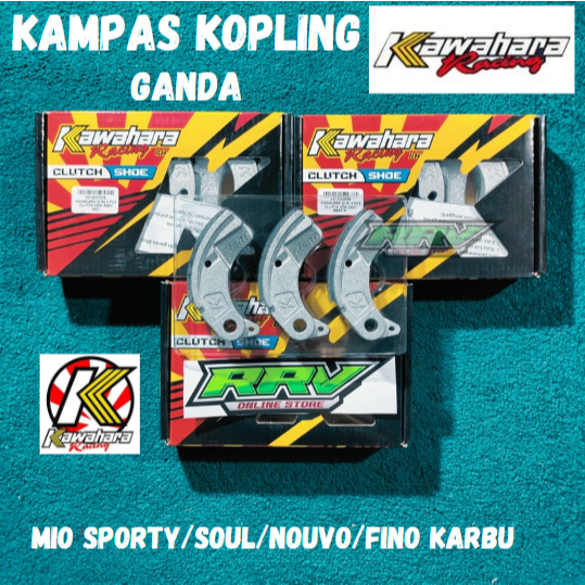 DOUBLE RACING KAWAHARA CLUTCH CAMP MIO SPORTY KARBU, NOUVO, SOUL DOUBLE CAMP MIO SPORTY RACING KAWAH