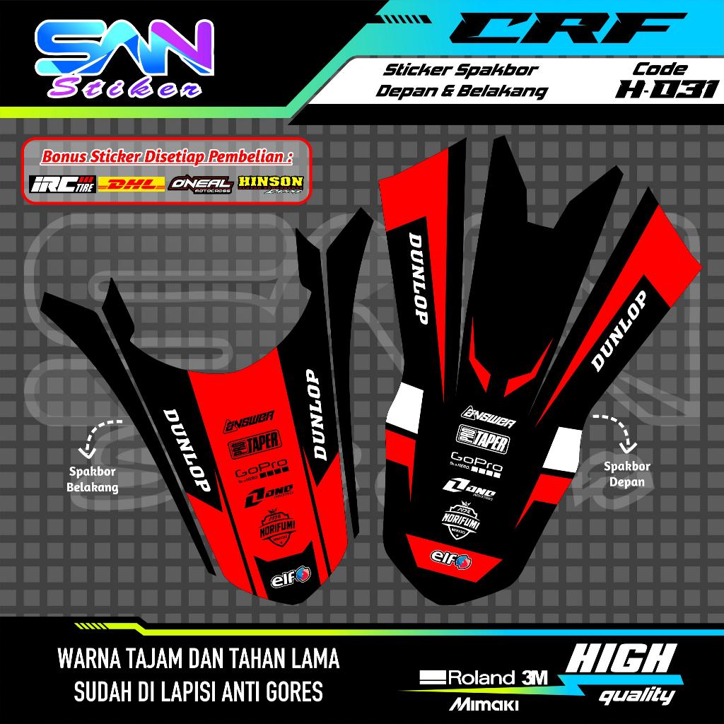 สติ๊กเกอร์บังโคลนหน้าและหลังสําหรับรถจักรยานยนต์ Honda CRF 150L หลากหลายสี สติ๊กเกอร์คุณภาพดีที่สุด